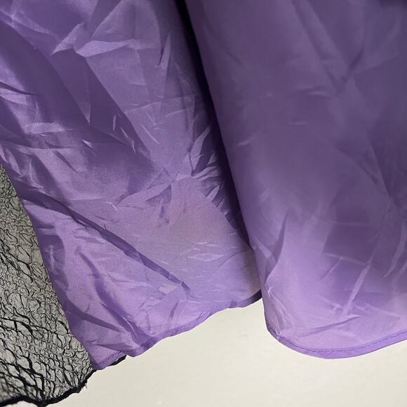 London Times Size 8 Black Sleeveless Square Neck Tea Length Dress Fairy Goth - Picture 7 of 11